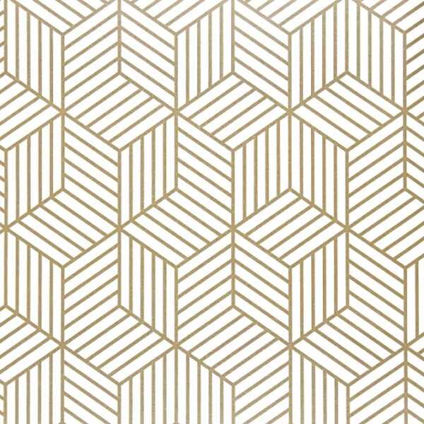 Papel de contacto decorativo con diseño de rayas doradas y autoadhesivo